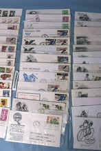 Load image into Gallery viewer, Mystic Co First Day Issue 42 Assorted Sports Cover Stamps Envelopes 1969-1994
