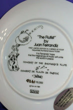 Load image into Gallery viewer, The Flutist Limited Edition Paul A Schmid III Plate With COA Juan Ferrandiz 1981