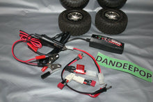 Load image into Gallery viewer, 4 Piece Traxxas R/C Truck Vehicle Tires With 2 Amp Fast Charger And Connectors