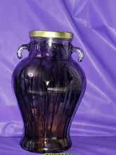 Load image into Gallery viewer, Hand Painted Glass Storage Display Art Container Jar With Lid 250ML 12" tall