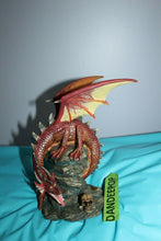 Load image into Gallery viewer, Vintage Medieval Legends Dragon Carved Statue Figure 8" Tall Collectibles