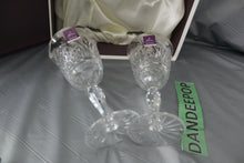 Load image into Gallery viewer, Pair Of Royal Doulton Webb Corbett Aches Crystal Stemware Wine Glasses In Box