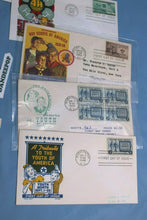 Load image into Gallery viewer, Mystic Co First Day Issue 11 Boy, Girl Scouts Youth Cover Stamps Envelopes 48-85
