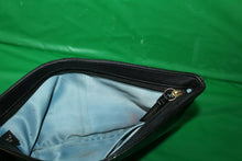 Load image into Gallery viewer, Coach Shiny Black Zip Top Wristlet Purse With Keychain