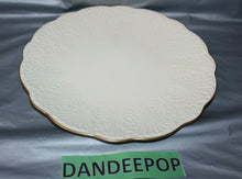Load image into Gallery viewer, Lenox Wildwood 12.5" Scalloped Edge Round Server Plate With 24K Gold Trim