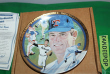 Load image into Gallery viewer, Strike Out Express Nolan Ryan Tanenbaum Hamilton Collection 23K gold rim Plate