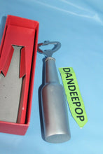 Load image into Gallery viewer, Beer Lager Brushed Silver Metal Handheld Bottle Opener In Box 6"