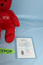 Load image into Gallery viewer, Salvino's Bamm Beano's Mark McGwire Promo Booth Bear 1998 With Tags And COA