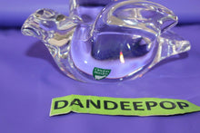 Load image into Gallery viewer, Orrefors Sweden Crystal Glass Dove Bird Paperweight Figurine