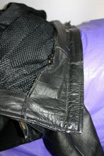 Load image into Gallery viewer, Women's Black Leather Motorcycle Jacket Moto With Butterfly Embroidery L