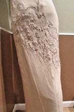 Load image into Gallery viewer, Vintage Beige Backless Sleeveless Dress with Embellishments
