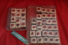 Load image into Gallery viewer, Stampin' Up! 40 Blocks 68 Assorted Piece Rubber Stamps Alphabet And Numbers