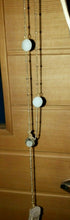 Load image into Gallery viewer, New York & Company Crystal And Bead Pendant Lariat Gold Tone Necklace Jewelry
