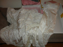 Load image into Gallery viewer, Dutch Satin Hand Beaded Professionally custom made Wedding Dress Sleeveless S/M