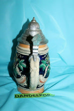 Load image into Gallery viewer, Vintage Original Thewalt Lidded Western Germany Beer Scenic Stein With Phrase