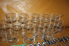 Load image into Gallery viewer, 47 Piece Glass Mini Dessert Bowl Cups With Silver Spoons Single Serve Entertain