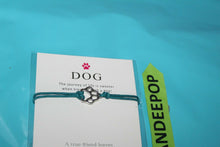Load image into Gallery viewer, 39 Piece Blue Rope Pet Love With Dog True Friend Wish Card Bracelet Jewelry