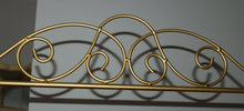 Load image into Gallery viewer, Gold Tone Metal Quilt Holder Display Rack Stand 30 x 36 With Scroll Design
