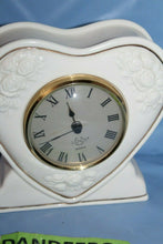 Load image into Gallery viewer, Lenox Heart Roses Home Mantle Shelf Clock