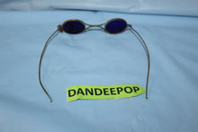 Load image into Gallery viewer, Vintage Old Blue Lens Welding Glasses Protective Eyewear Steampunk Costume