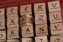 Load image into Gallery viewer, Stampin' Up! 40 Blocks 68 Assorted Piece Rubber Stamps Alphabet And Numbers