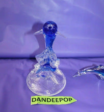 Load image into Gallery viewer, Cristal d'Arques Lead Crystal Dolphin On Wave Animal Figurine Decor W/ Smaller