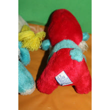 Load image into Gallery viewer, Vintage original Retro Peyo 1981 Smurfette And papa Smurf Stuffed Animal Toys 8"
