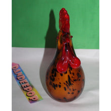 Load image into Gallery viewer, Vintage Murano Style Handblown Rooster Paperweight Solid Figurine 8.5" tall

