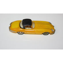 Load image into Gallery viewer, Zee Yellow Jaguar Convertible Plastic Vintage Toy Car Vehicle Model 2080
