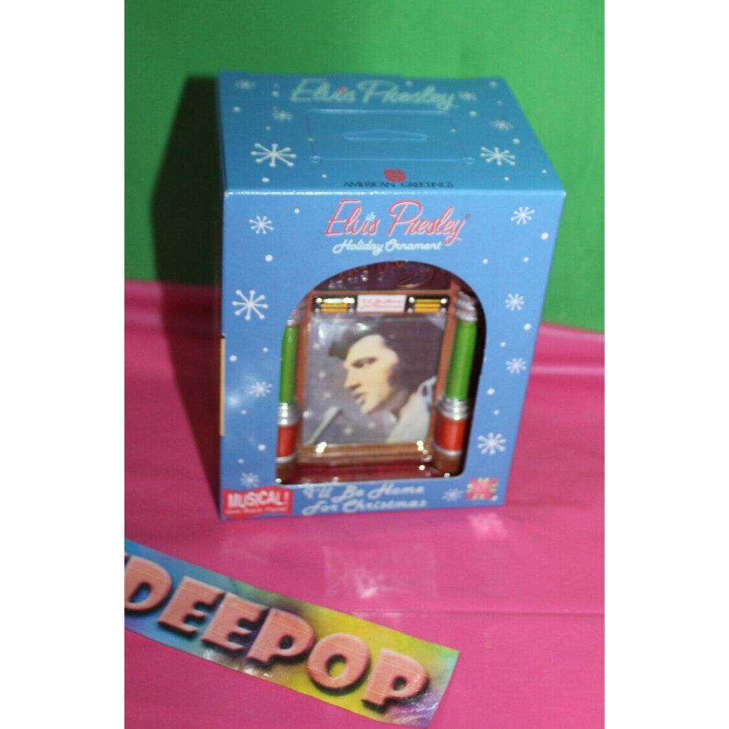 American Greetings Elvis Presley I'll Be Home For Christmas Jukebox Ornament 04