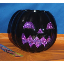 Load image into Gallery viewer, Bath And Body Works Purple Glitter Crystal Pumpkin Candle Holder Halloween 2024
