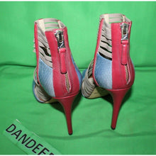 Load image into Gallery viewer, Brian Atwood Vero Cuoio Open Toe High Heel Sandals Multi Color Size Women's 6.5

