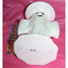 Load image into Gallery viewer, Bath &amp; Body Works Opalescent Pedestal Ghost Candle Holder Halloween 2024
