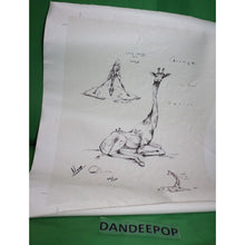 Load image into Gallery viewer, Nano Lopez Olivia Nanimals Giraffe Signature Art Giclee Canvas Unframed 84/320
