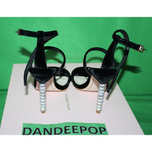 Load image into Gallery viewer, Sophia Webster Rosalind Velvet Sandal Stiletto Crystal Heel Shoes Women's 36.5
