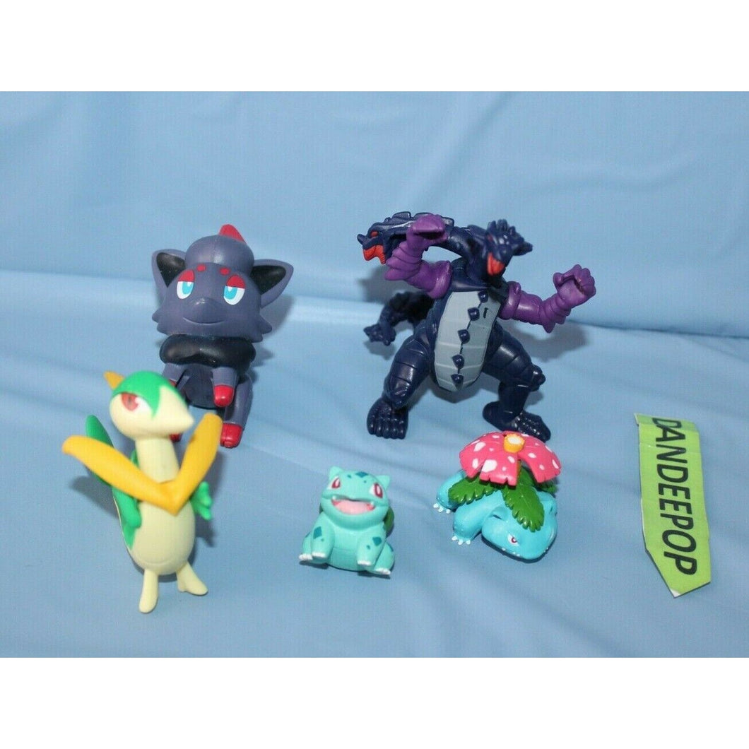 5 Piece Pokemon Toys McDonalds Tomy Sega Bakugan Hydranoid Snivy Bulbasaur Zorua