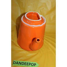 Load image into Gallery viewer, Rae Dunn Going Batty Orange Halloween Theme Teapot Tea Beverage Server
