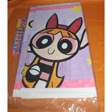 Load image into Gallery viewer, DesignWare American Greetings Powerpuff Girls Plastic Tablecover 54 x 96" 1999
