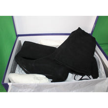 Load image into Gallery viewer, Stuart Weitzman Tiemodel Black Suede High Heel Boots G232996 Women's 6.5M
