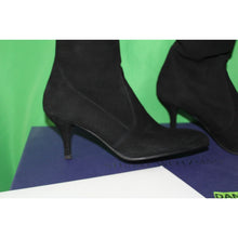 Load image into Gallery viewer, Stuart Weitzman Tiemodel Black Suede High Heel Boots G232996 Women's 6.5M

