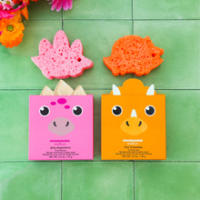 Load image into Gallery viewer, Sally Stegosaurus &amp; Tina Triceratops Dinosaur Set
