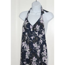 Load image into Gallery viewer, Athleta Halter Tie Top Sleeveless Blue Floral Dress Size Women&#39;s 2
