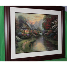 Load image into Gallery viewer, Thomas Kinkade Quiet Evening Offset Lithograph 1998 Framed Artist Signed 24x30
