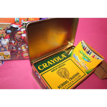 Load image into Gallery viewer, 2 Crayola Vintage Tins With Retired Crayons And 64 Classic Nostalgia Box Sets

