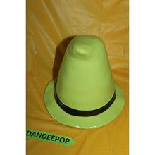 Load image into Gallery viewer, Rae Dunn Witch Please Ceramic Figural Hat Green Black Halloween Decoration
