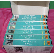 Load image into Gallery viewer, The Forgotten War Korea 1950-1953 7 Movie VHS Box Set
