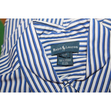 Load image into Gallery viewer, Ralph Lauren Blue And White Striped Dress Shirt Size Youth 8
