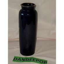 Load image into Gallery viewer, Ray Japan Blue Cobalt Ceramic Vase Bird Peacock Cherry Blossom Theme
