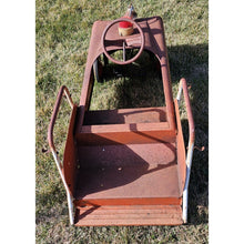 Load image into Gallery viewer, Antique AMF Hook And Ladder Pedal Car Firetruck Red Steel With Siren intact Toy
