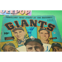 Load image into Gallery viewer, New York Giants Baseball Original 1952 Rare 5 Player Signed Booklet Fawcett Pub
